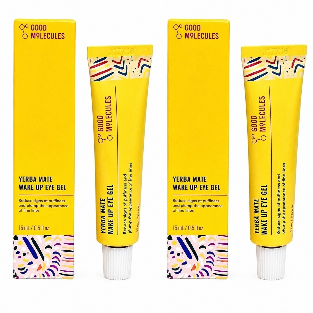 Good Molecules Wake Up Eye Gel with Yerba Mate Extract Full Size 0.5 Oz Sealed